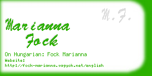 marianna fock business card